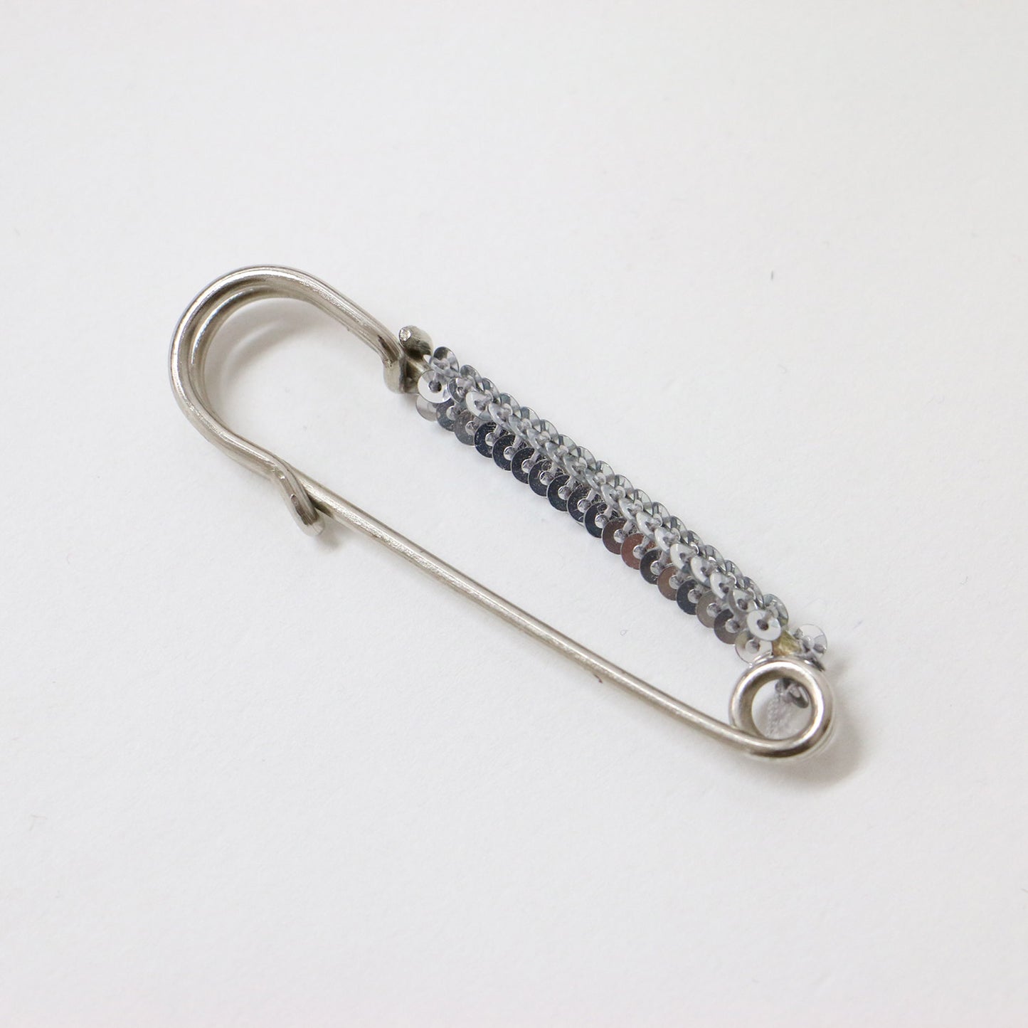 ボーダー ウール シルク カーディガン / ラインストーン ビーズ スパンコール キルトピン ベルト 長袖 241105