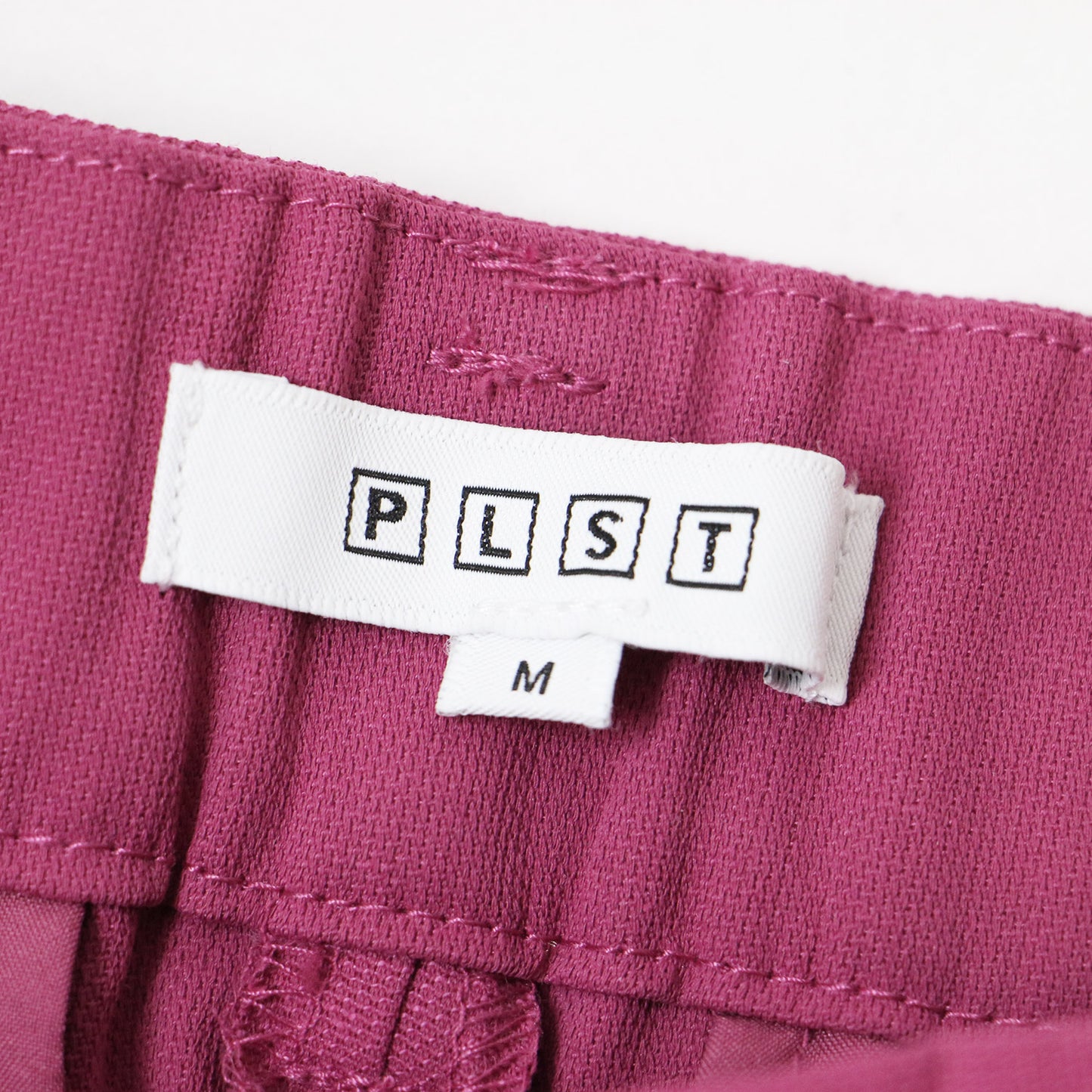 プラス スタイル ストレッチ スリム クロップド スティック パンツ / テーパード ウエストゴム 240603