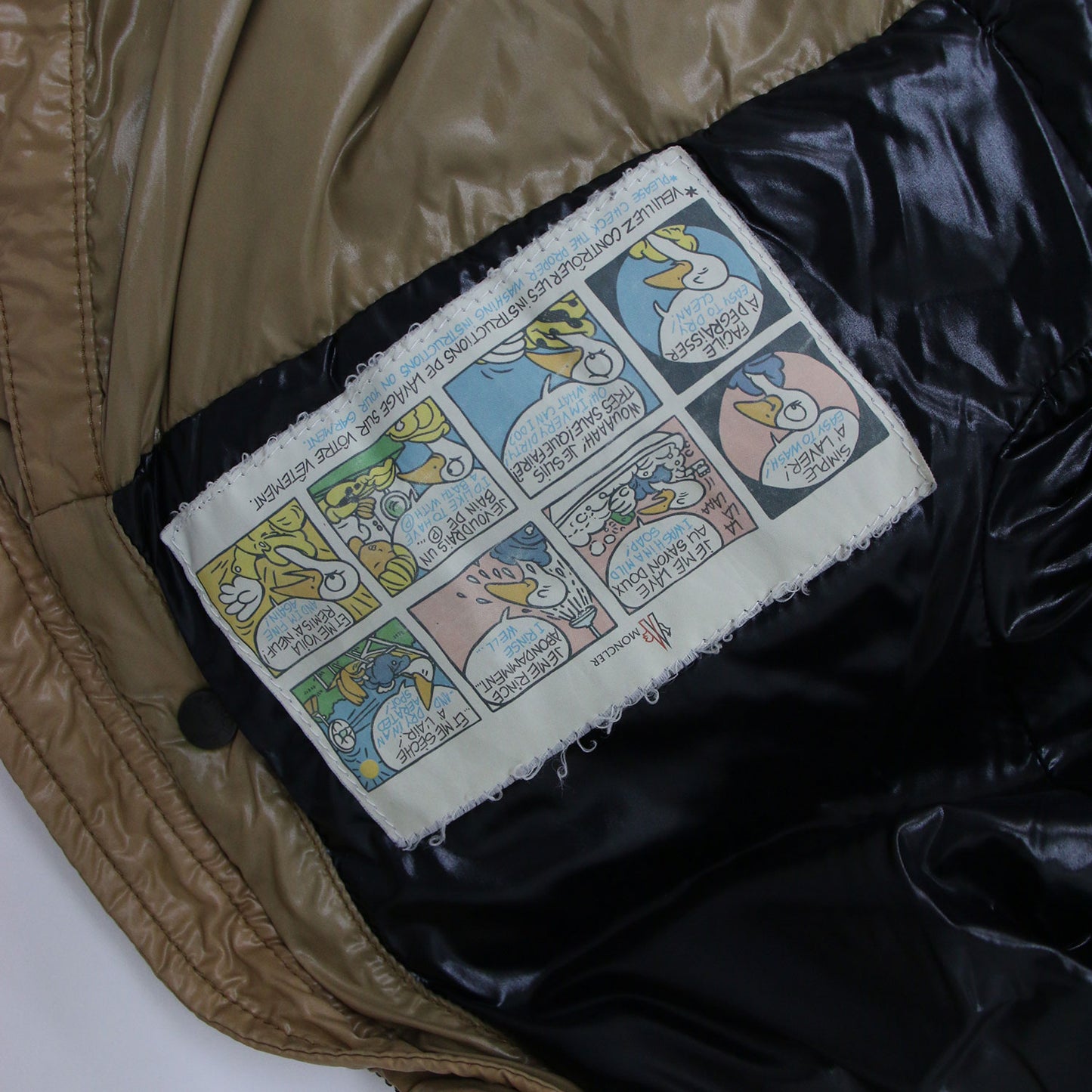 スタンドカラー ショート ダウンジャケット / TULSA ボタン 袖リブ ニット ナイロン