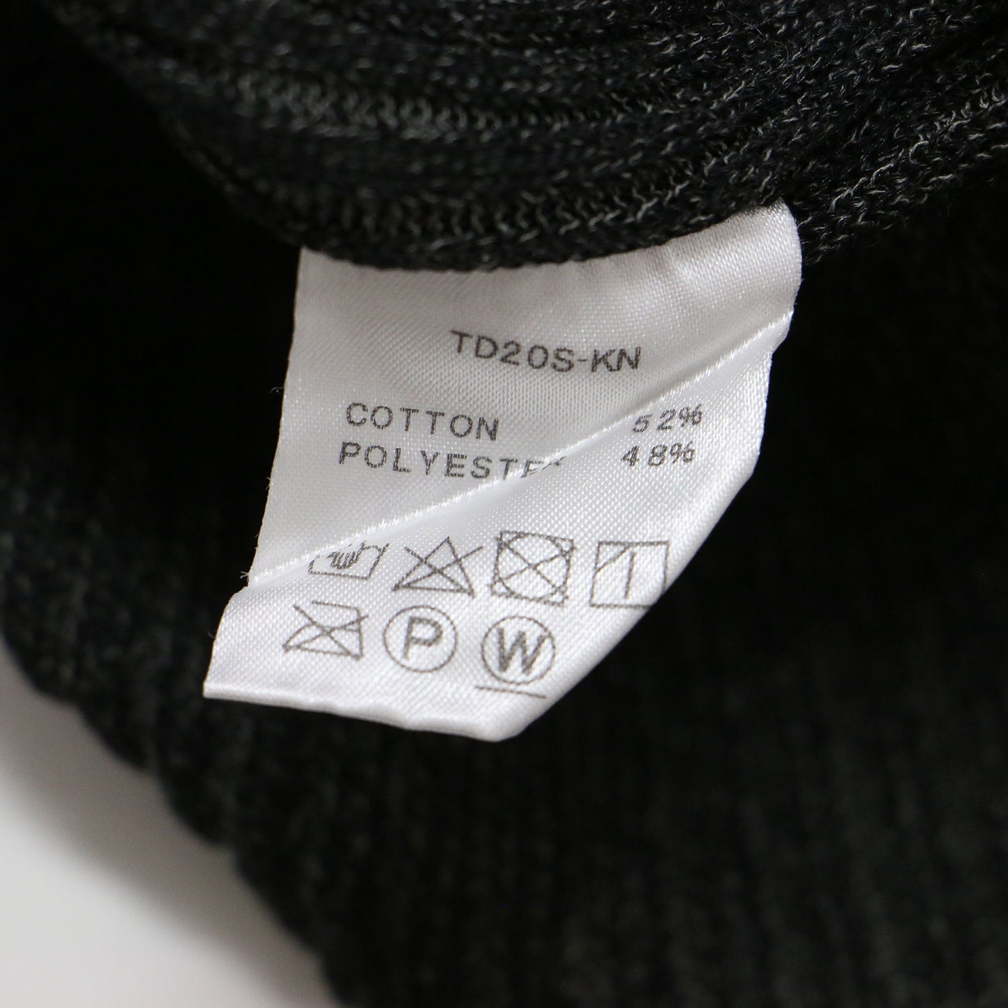 todo パイピング バイカラー ブロッキング リブ ニット / Long sleeve docking rib kni 長袖 コットン アシンメトリー