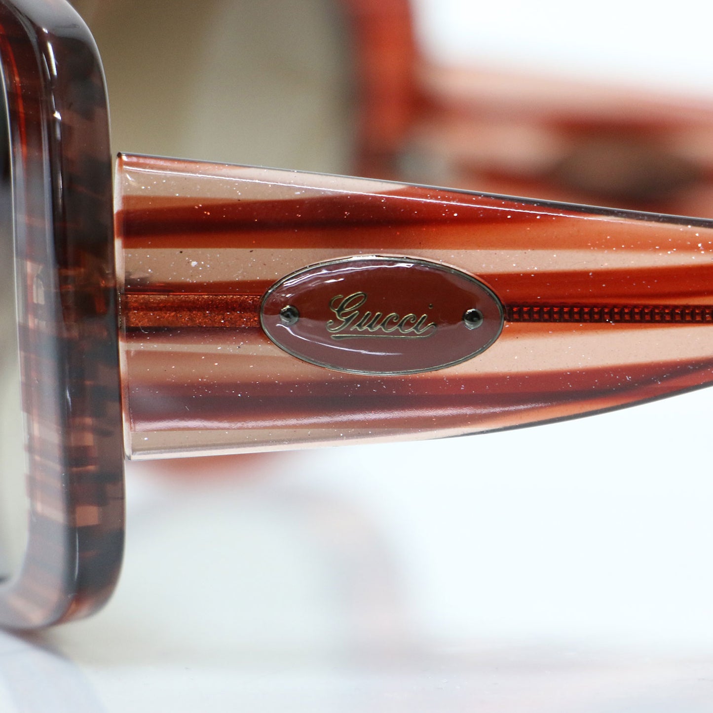 ティアドロップ ラメ ボーダー グラデーション サングラス