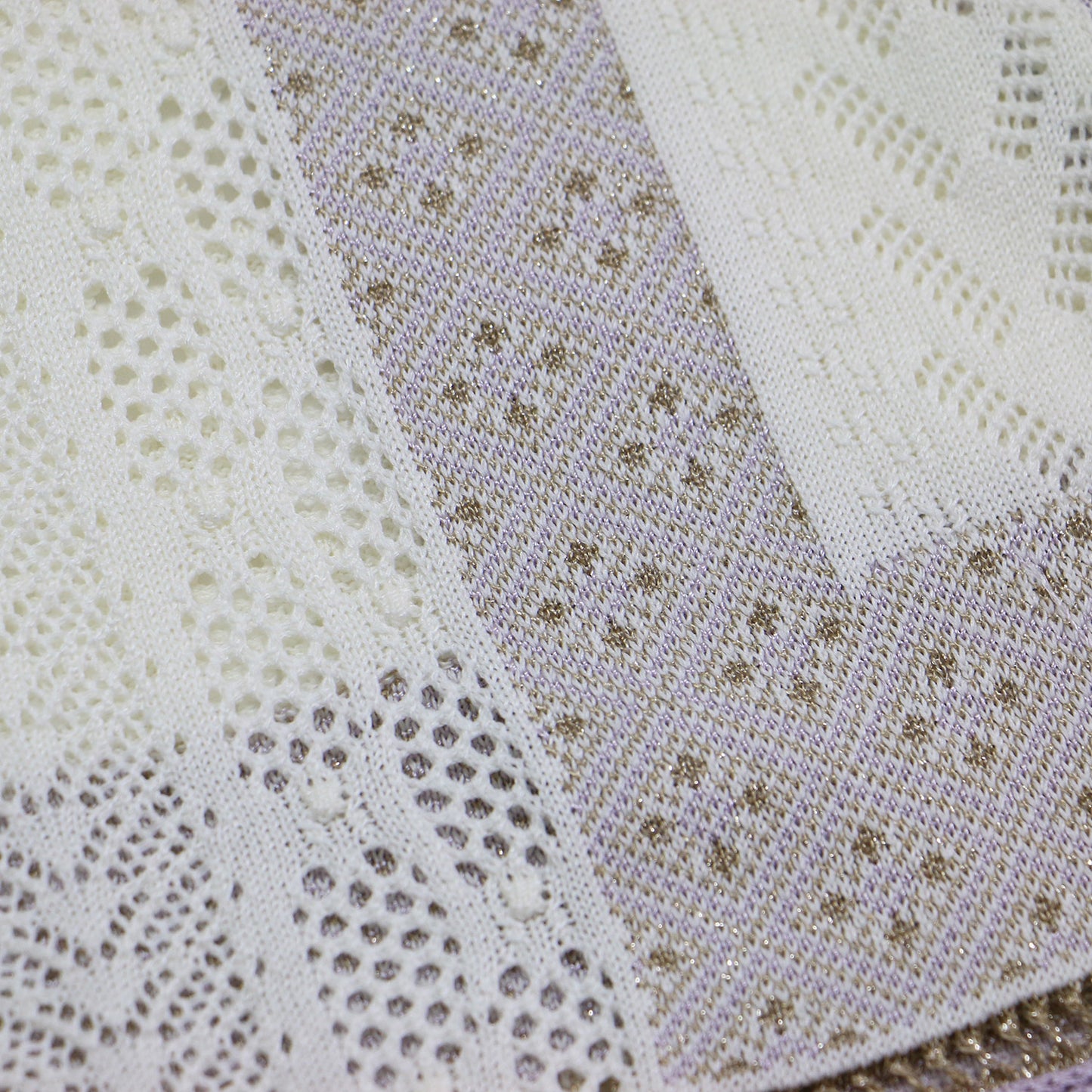 ノースリーブ フリンジ ニット / SASH JAQUARD SLEEVELESS KNIT プルオーバー 透かし編み ラメ