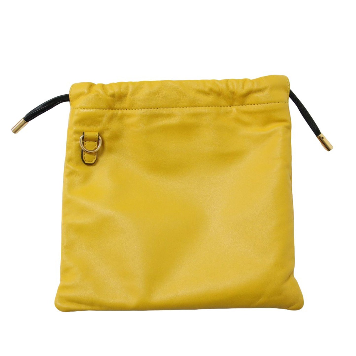 スリムクラッチ レザー ショルダーバッグ / ミニ 巾着 パックスリム ロゴ イタリア製