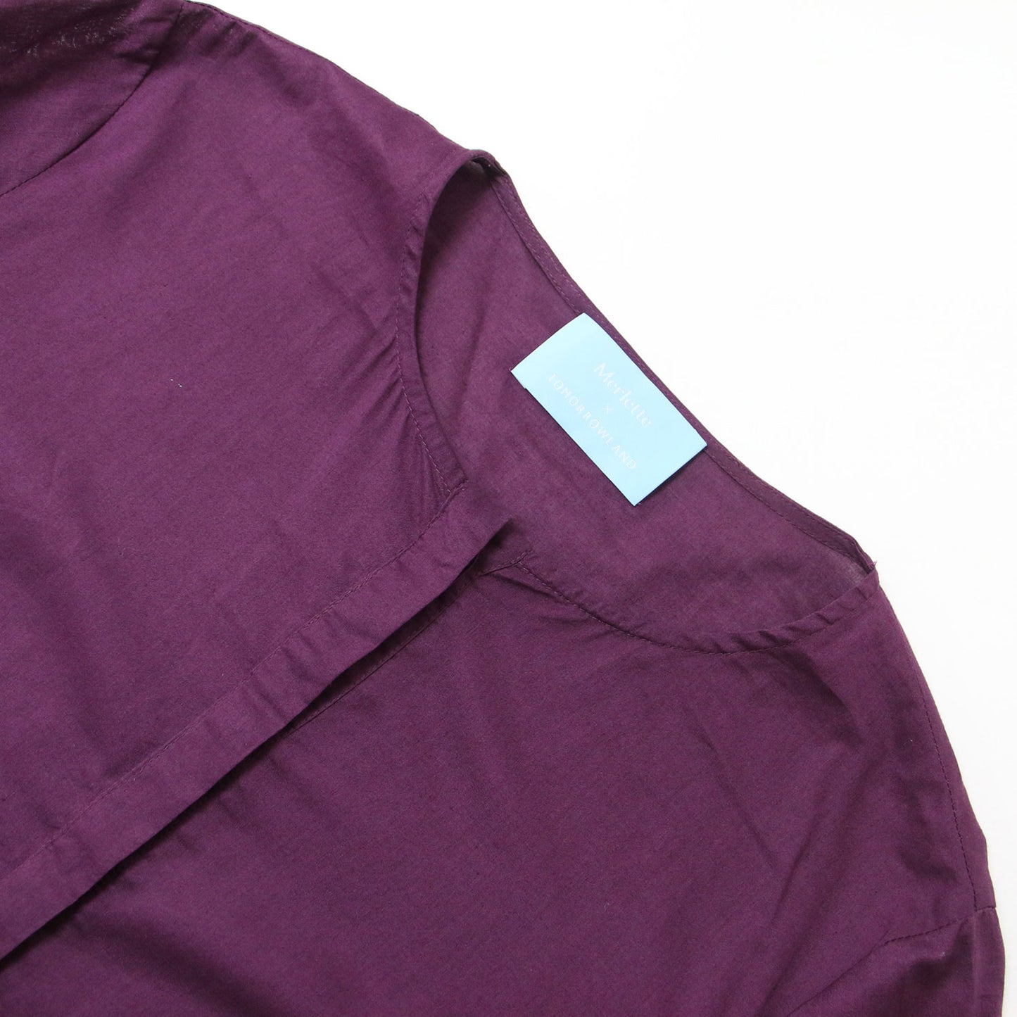 ×TOMORROWLAND MARTEL 別注 ティアード ワンピース / ミニ コットン ギャザー 長袖 241030