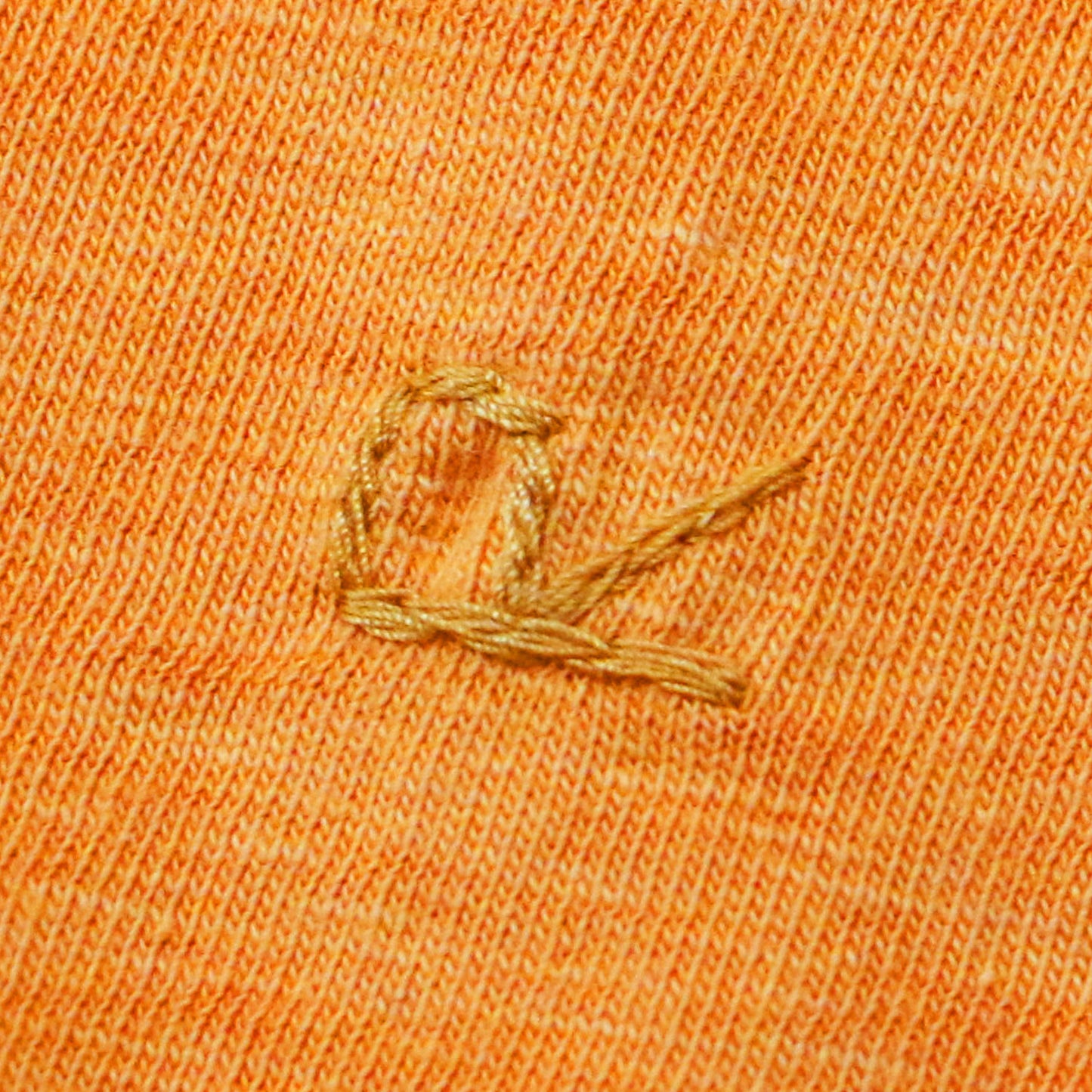 コットン ワイド クルーネック Tシャツ / カットソー 七分袖 オーバーサイズ タツノオトシゴ 刺繍 241112