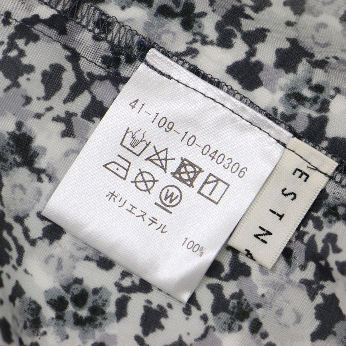 24春夏 フローラル ノースリーブ ボウタイ ブラウス / ローン素材 花柄 ギャザー 241120