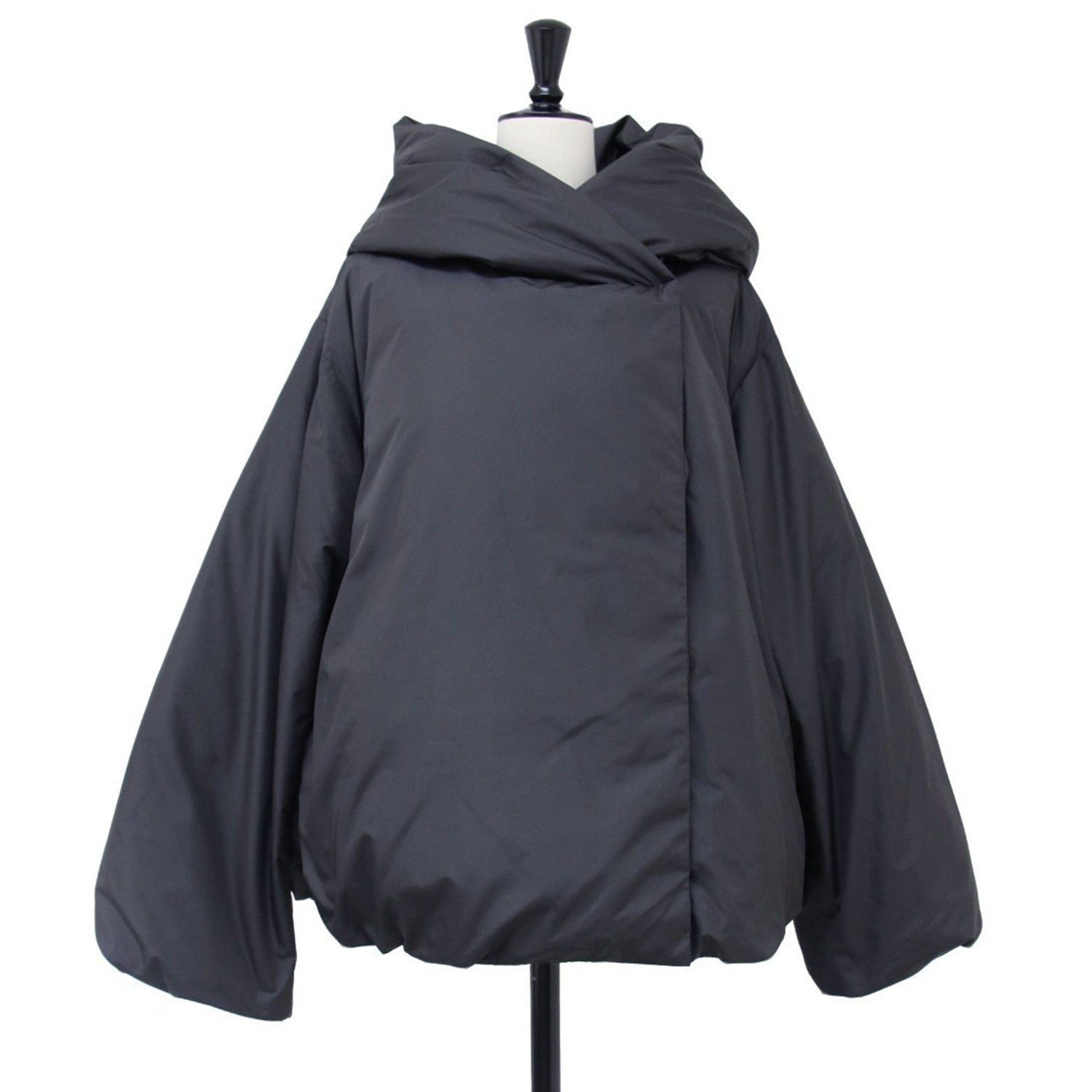 mizuiro ind (ミズイロインド) フード付き ショート ダウン ジャケット  