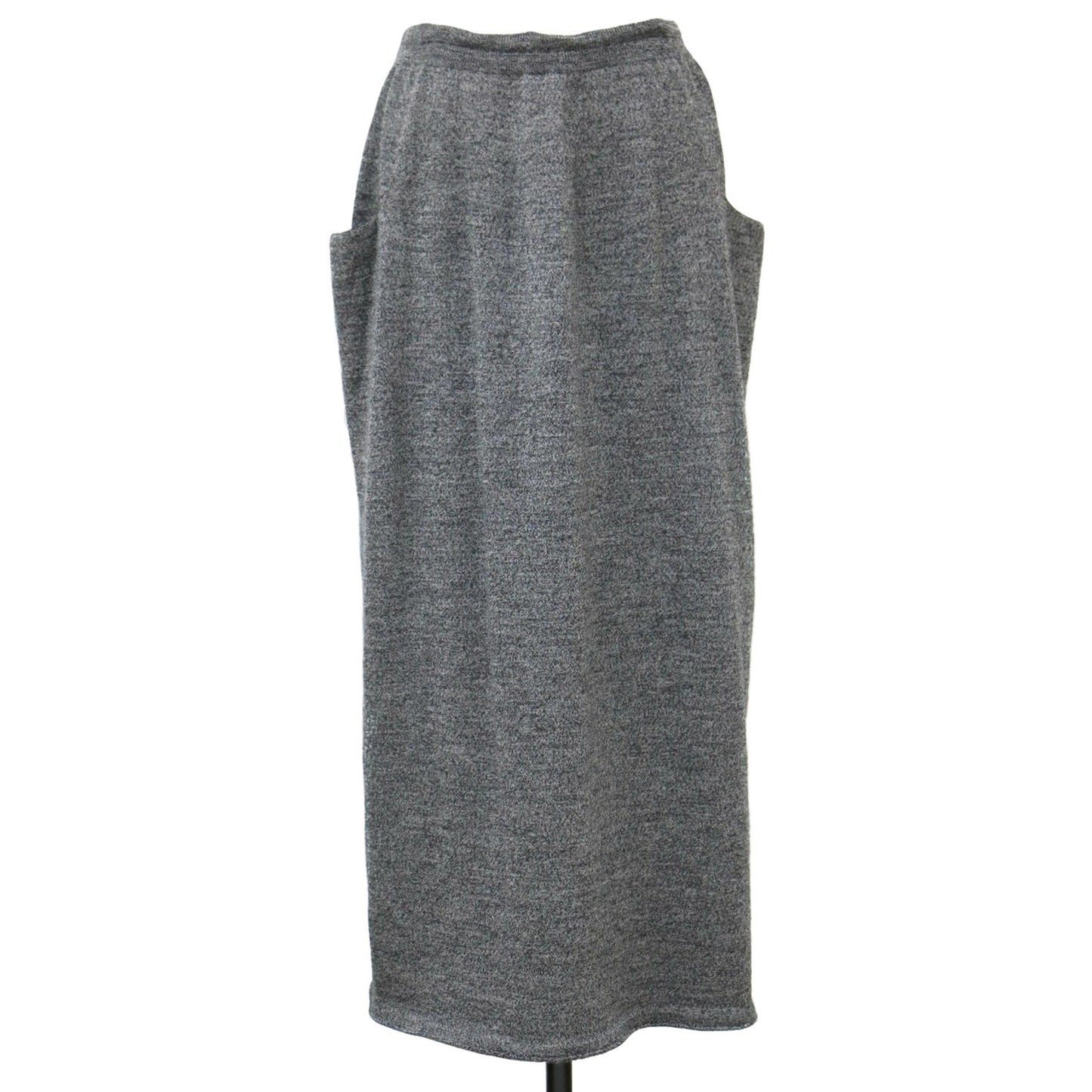 ホールガーメント ニット ロング スカート / ウール ウエストゴム ウォッシャブル 241115