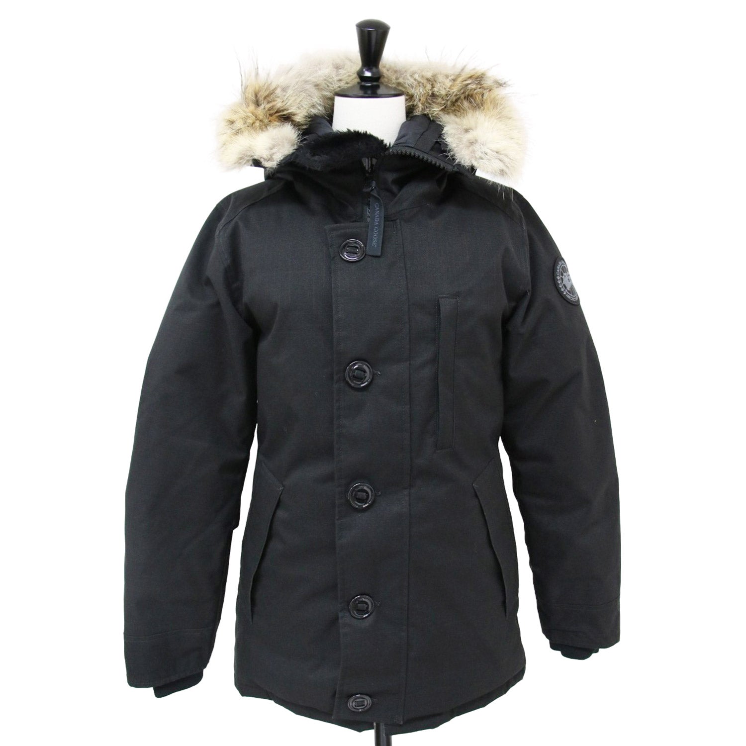 CANADA GOOSE (カナダグース) × EDIFICE 別注 クレストン パーカー 3481JMB / CRESTON PARKA  ダウンジャケット ブラックディスク コヨーテファー - ブランド古着の通販・買取 | BEEGLE by Boo-Bee