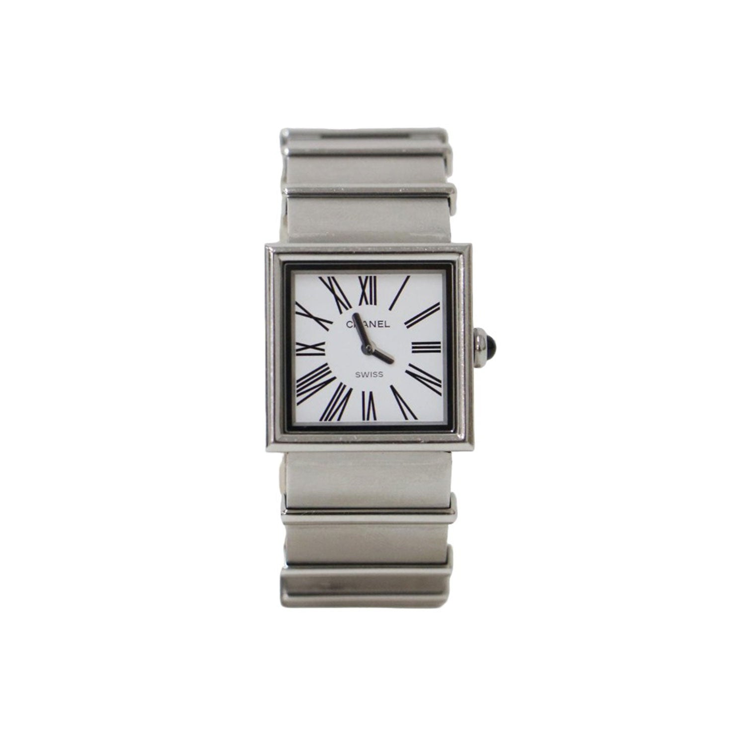 シーメールジャパン ちゅりん CHANEL (シャネル) マドモワゼル クォーツ 腕時計 H0827 / レディースウォッチ アナログ スクエア 白文字盤 ヴィンテージ - ブランド古着の通販・買取 | BEEGLE by Boo-Bee