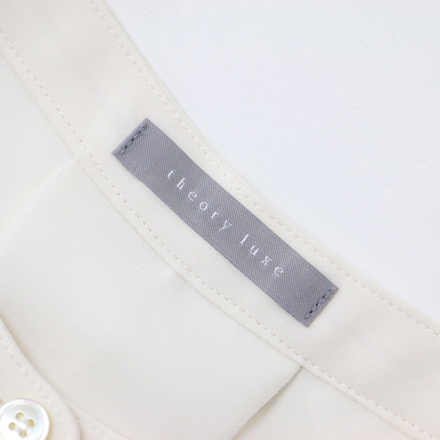 24春夏 バンドカラー フレンチスリーブ ブラウス / Marvine Chrissy Vスリット ストレッチ ウォッシャブル