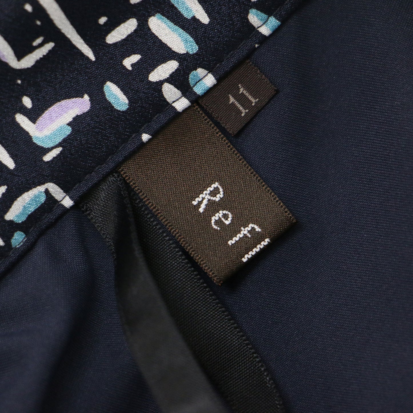 コツキ柄 フレア ミディ スカート / ウエストゴム ウォッシャブル