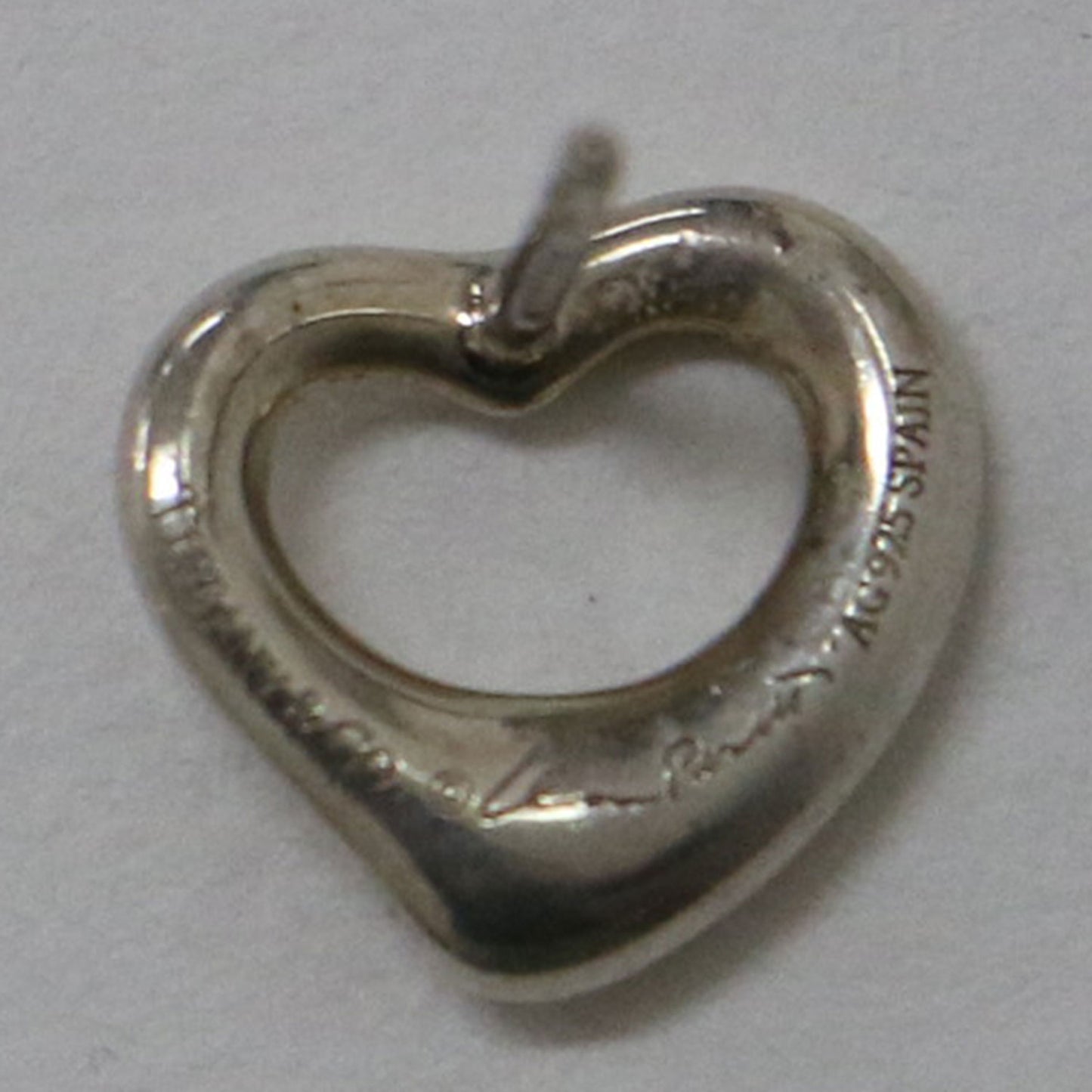 エルサ ペレッティ オープン ハート スタッド ピアス 11mm / 両耳用 SV925 スターリングシルバー