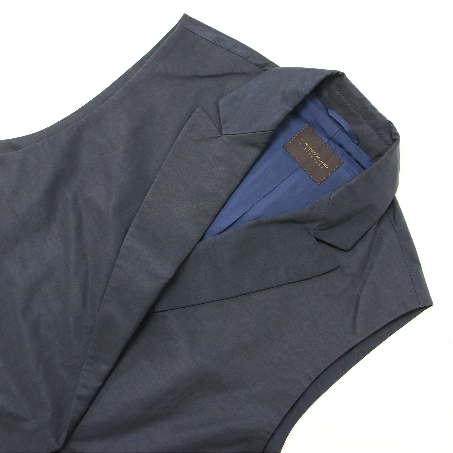 スパークツイル セミロング ジレ / ベスト コットン ナイロン リネン