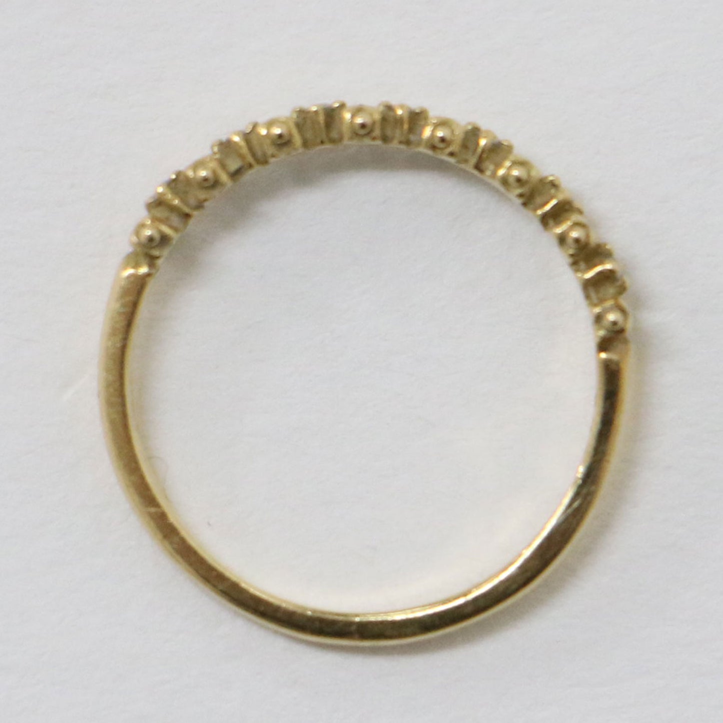 ハーフエタニティ リング / 指輪 K18 YG 0.04ct ダイヤモンド