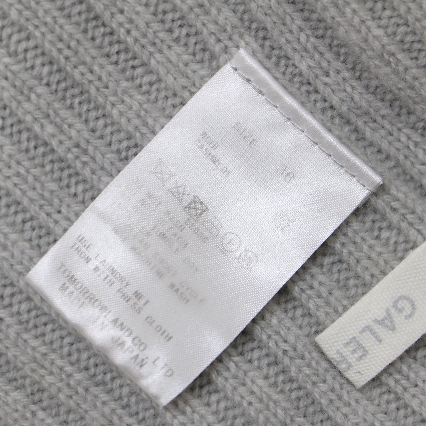 ウール カシミヤ リブ タートルネック ワンピース / ロング丈 長袖 ドロップショルダー サイドスリット