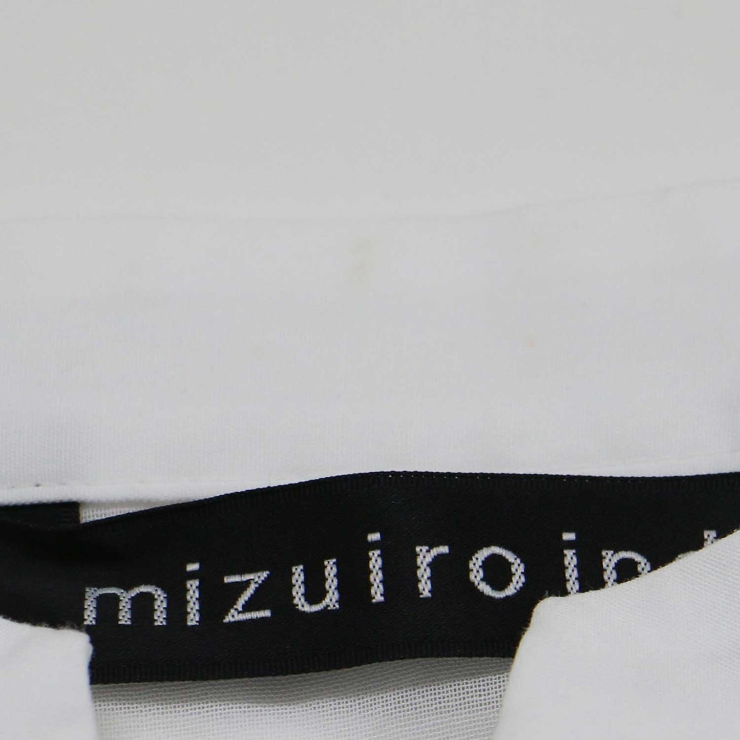 シアー ワイド ワンピース / シャツワンピース ミディ丈 スタンドカラー 5分袖 コットン