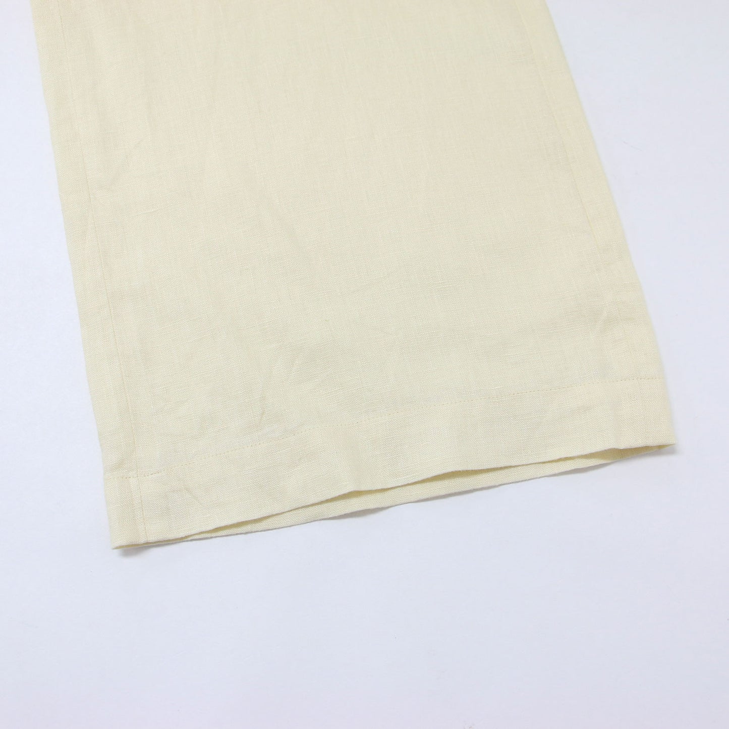 リネン ストレート パンツ / イージーパンツ セミワイド ウエストゴム