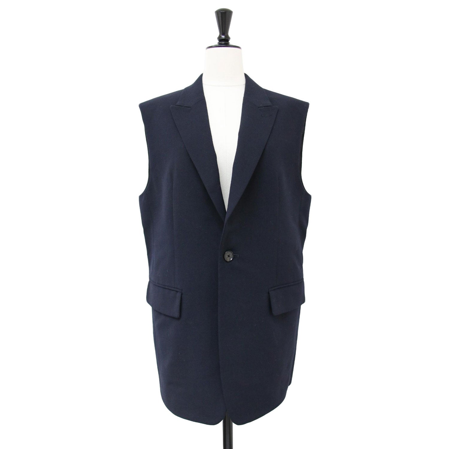 美品！MACHEE ストレッチポプリン ラペルカラージレ