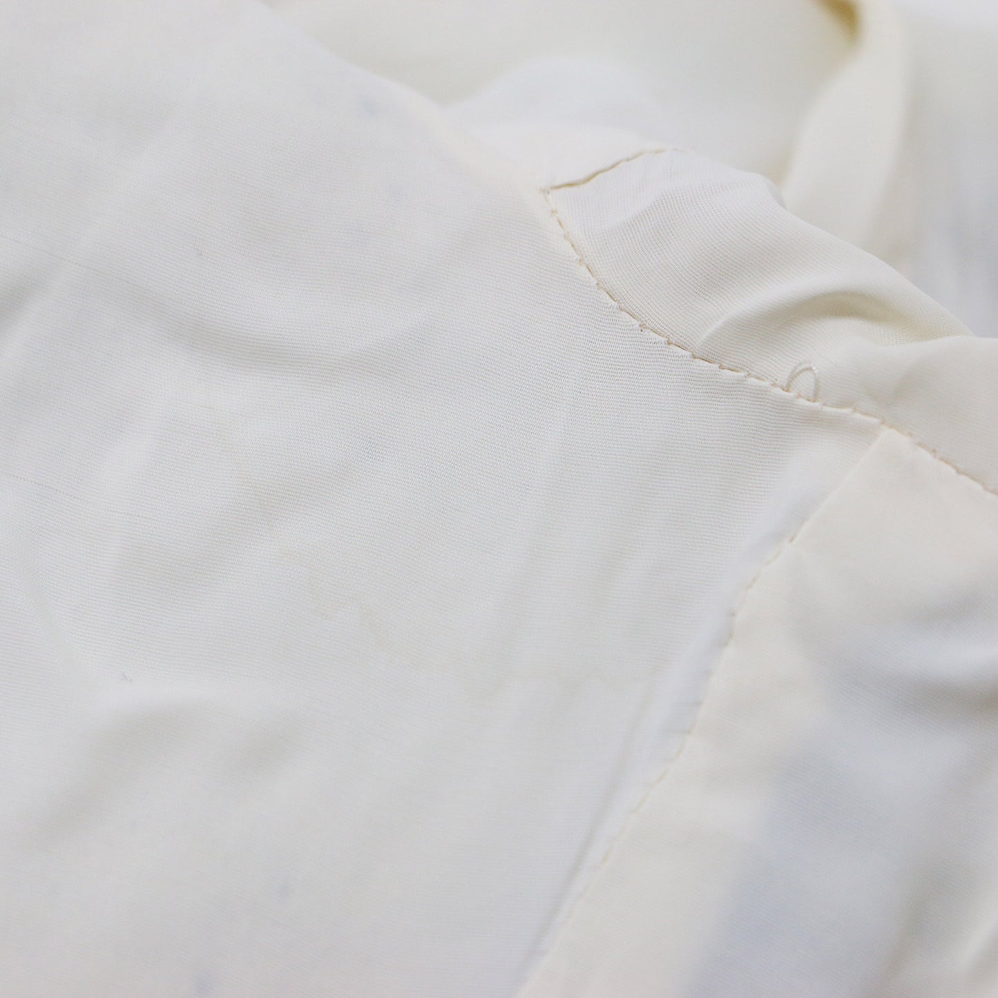 ツイード ジップアップ ノーカラー ジャケット / コットン Vネック