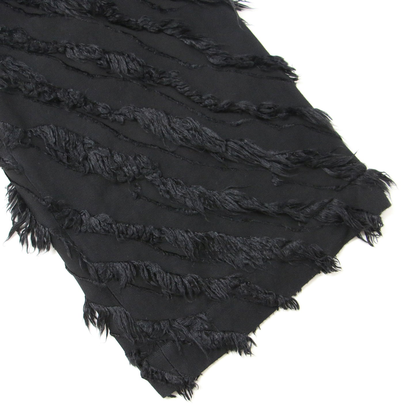ゼブラ ジャカード パンツ / ワイド シャギー ハイウエスト ウエストゴム