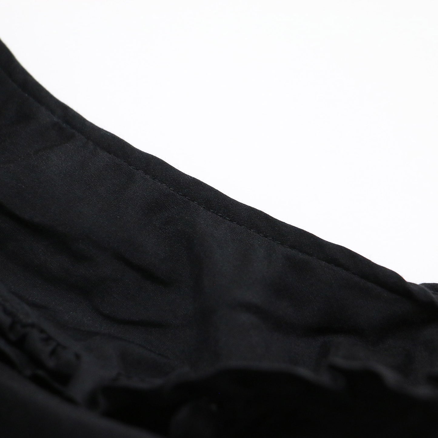 コットン シルク ローン ブラウス / シャツ フレンチスリーブ フリルカラー スモッキング ギャザー Aライン