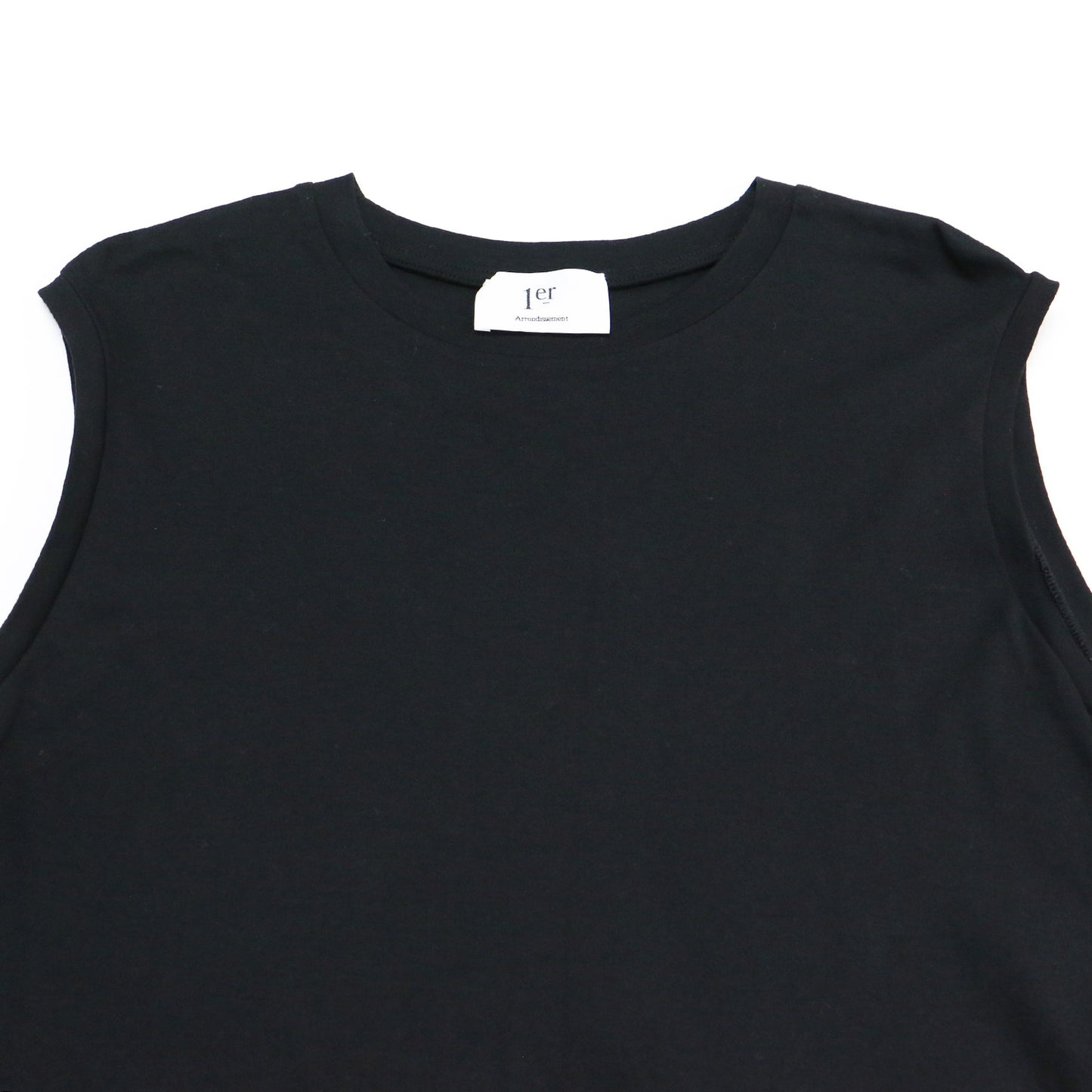 24春夏 コットン スムース タンク Tシャツ / クルーネック サイドスリット ストレッチ