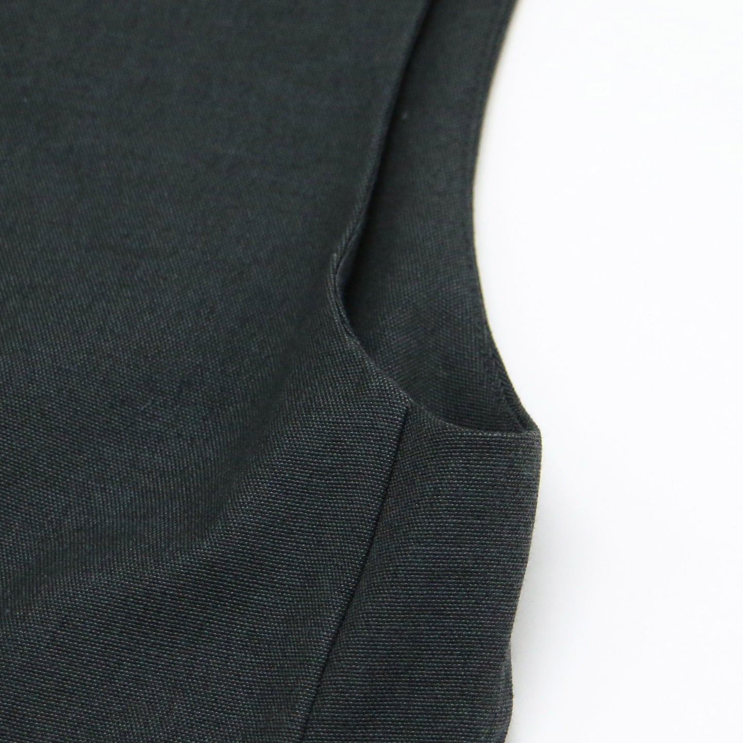 24春夏 ミディ ジレ / ベスト ノーラペル Vネック バックスリット ポケット