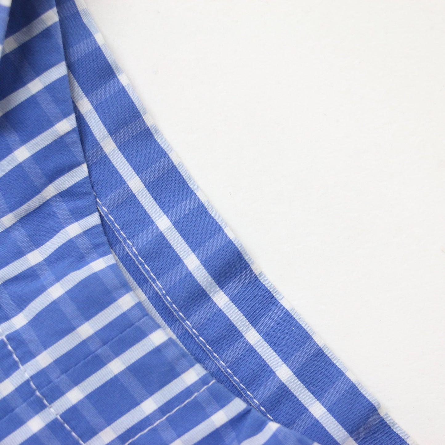 コットン スタッズ シャツ / ブラウス 長袖 チェック柄 サイドスリット