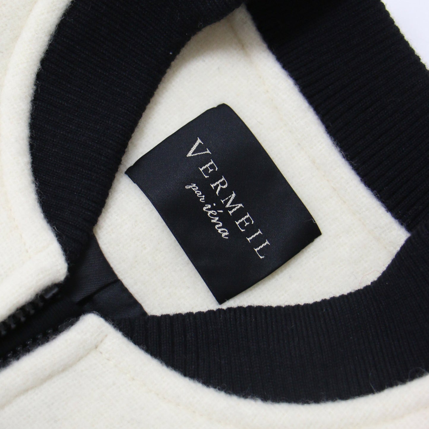 23秋冬 ウール モッサ ジップ コート / ノーカラー ロング リブ