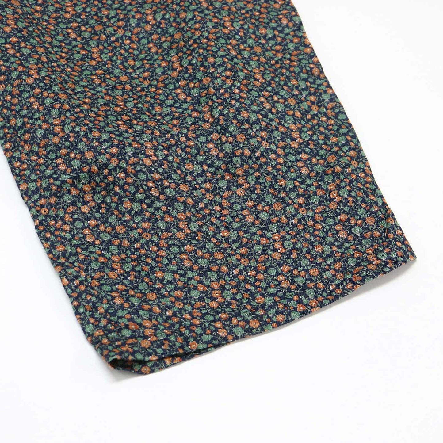 フラワープリント リネン イージーパンツ / テーパード ウエストゴム 花柄