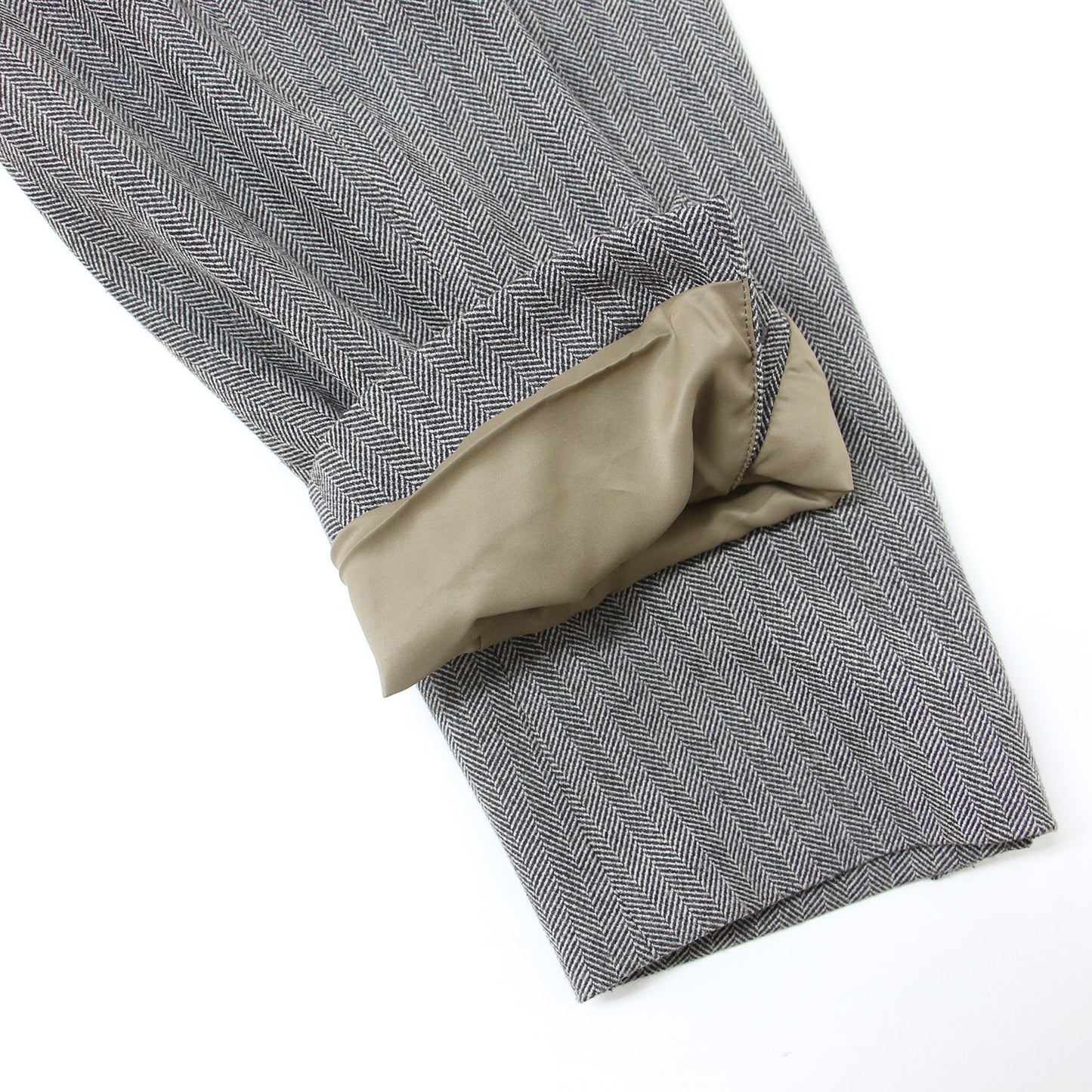 ヘリンボーン 2B ジャケット / テーラード ブレザー オーバーサイズ シングル