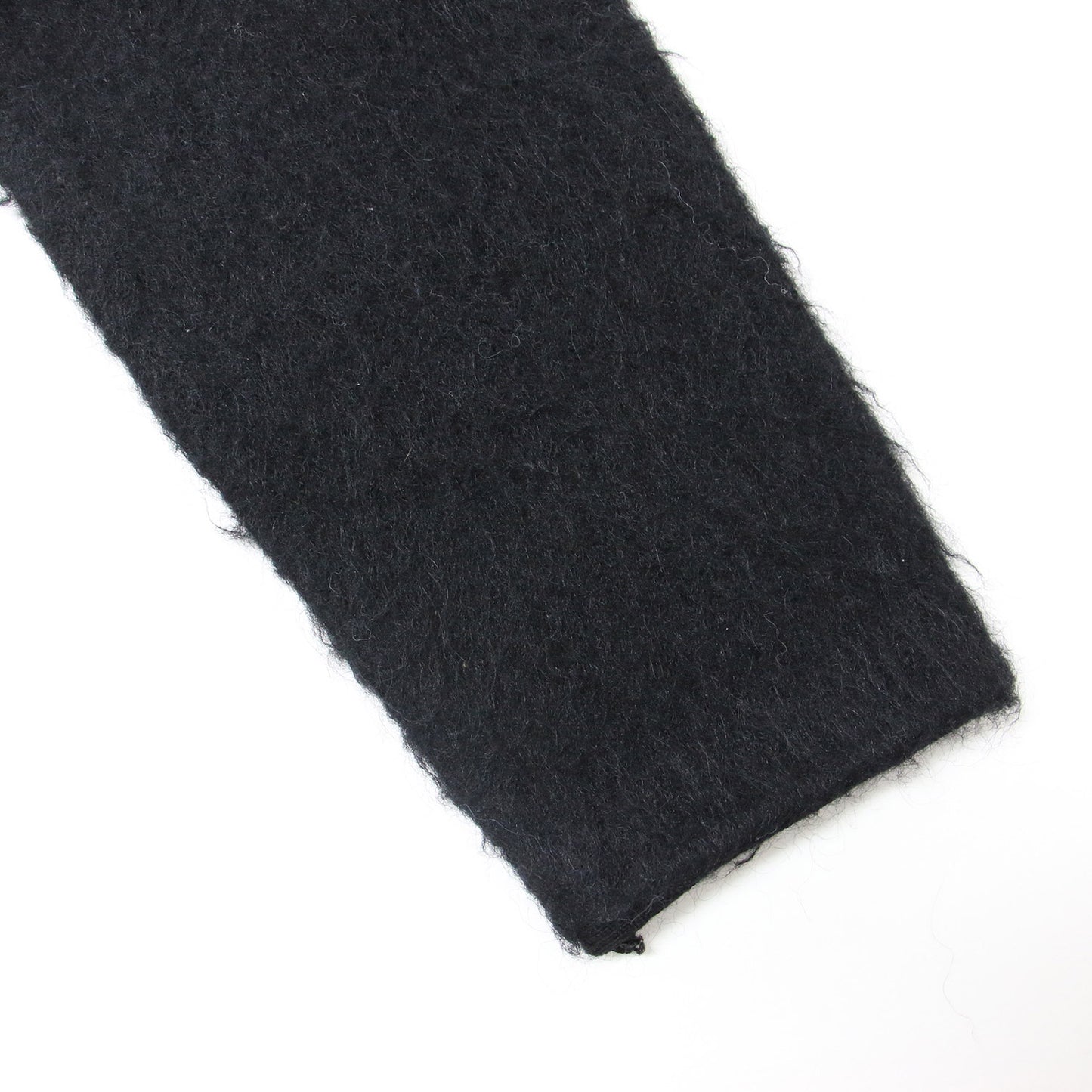 ショート ファー カーディガン / ニット ボレロ 長袖 ウール モヘヤ混