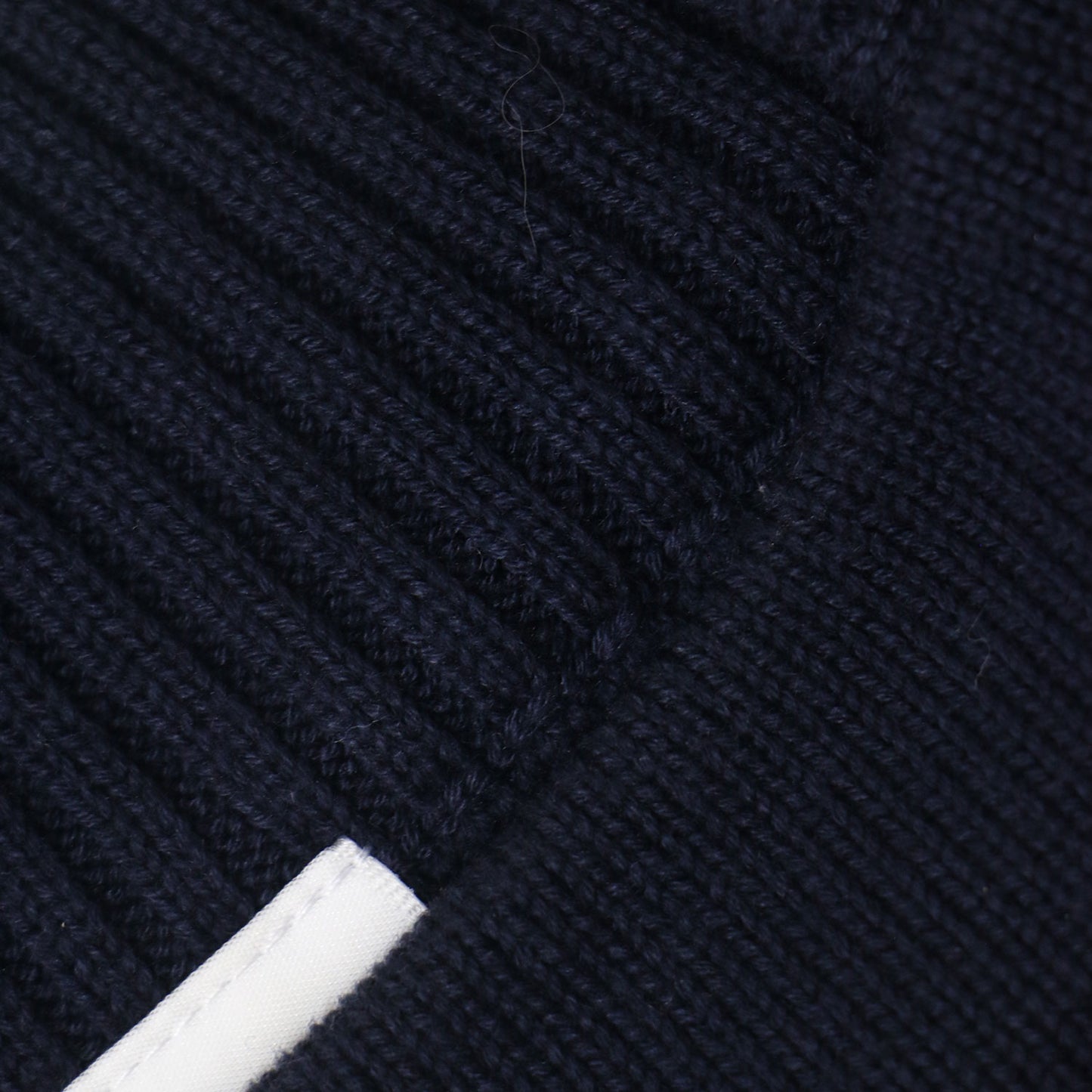 ボーダー ニット ワンピース / 長袖 ミディ丈 ボートネック クロックエンブレム コットン