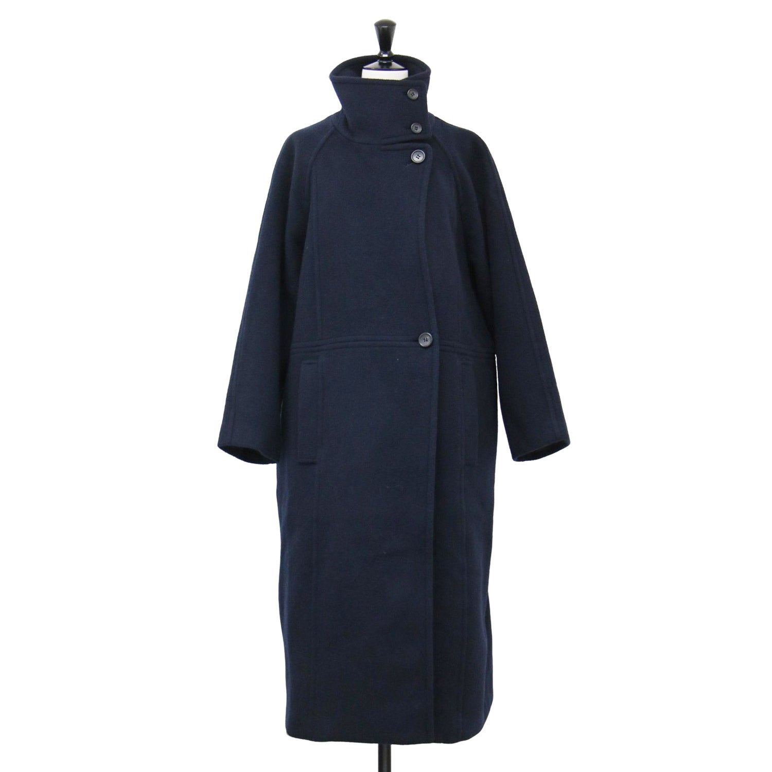 スローブイエナ　スタンドコクーンコート　ネイビー　38 SLOBE IENA スタンドコクーンコート ネイビー 38