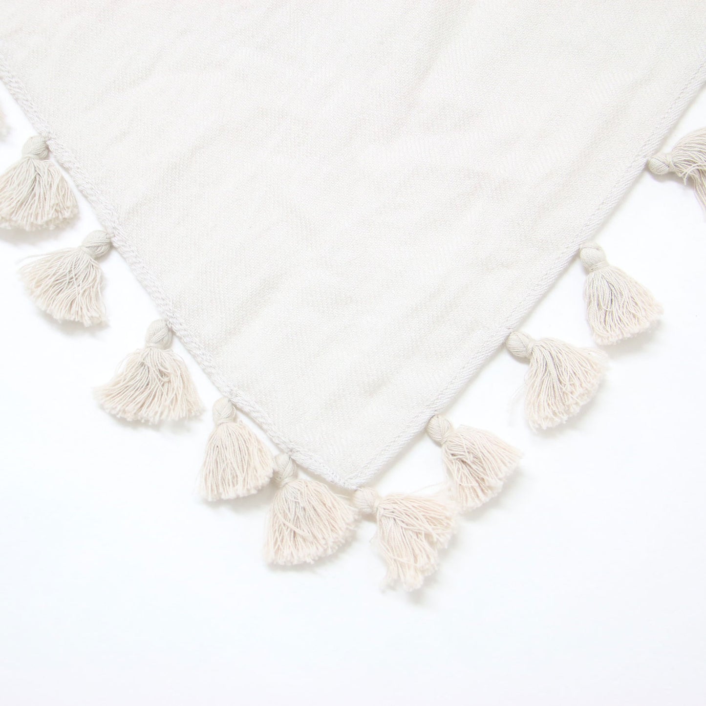 × Demi-Luxe BEAMS 別注 ポンポン ストール / ショール 大判 ウール シルク