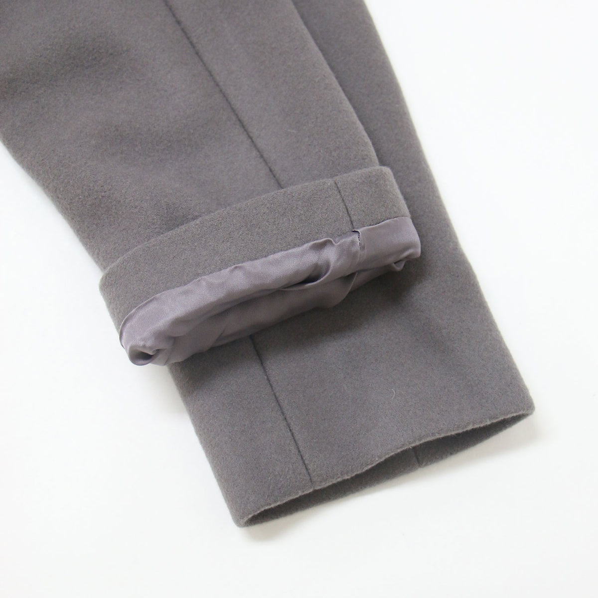 23秋冬 ウール メルトン チェスターコート / テーラーコート ミドル丈 ダブル