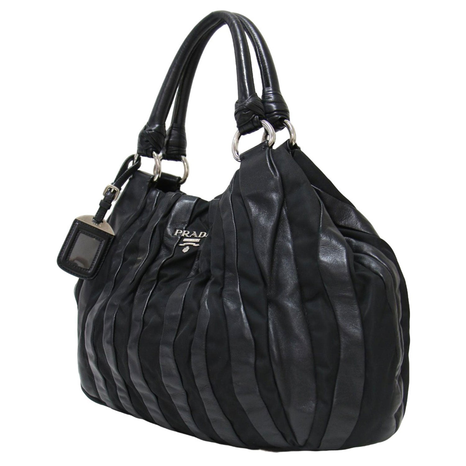 PRADA (プラダ) クリムソン ストライプ ハンドバッグ BR3994 / トート  