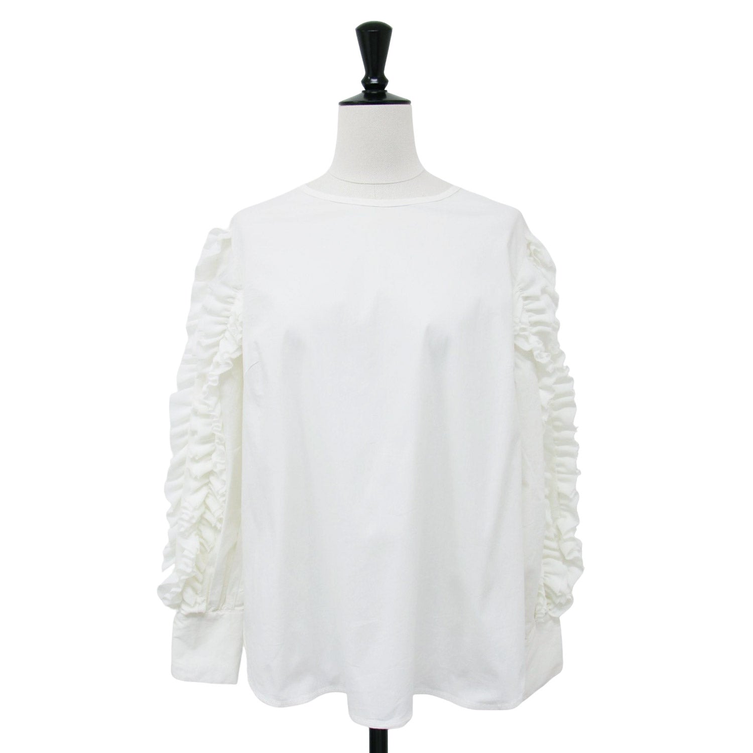 ギャザーフリルブラウス トレフルプラスワン TREFLE＋1 トレフルプラスワン フリルブラウス trefle+1*ギャザーフリルブラウス