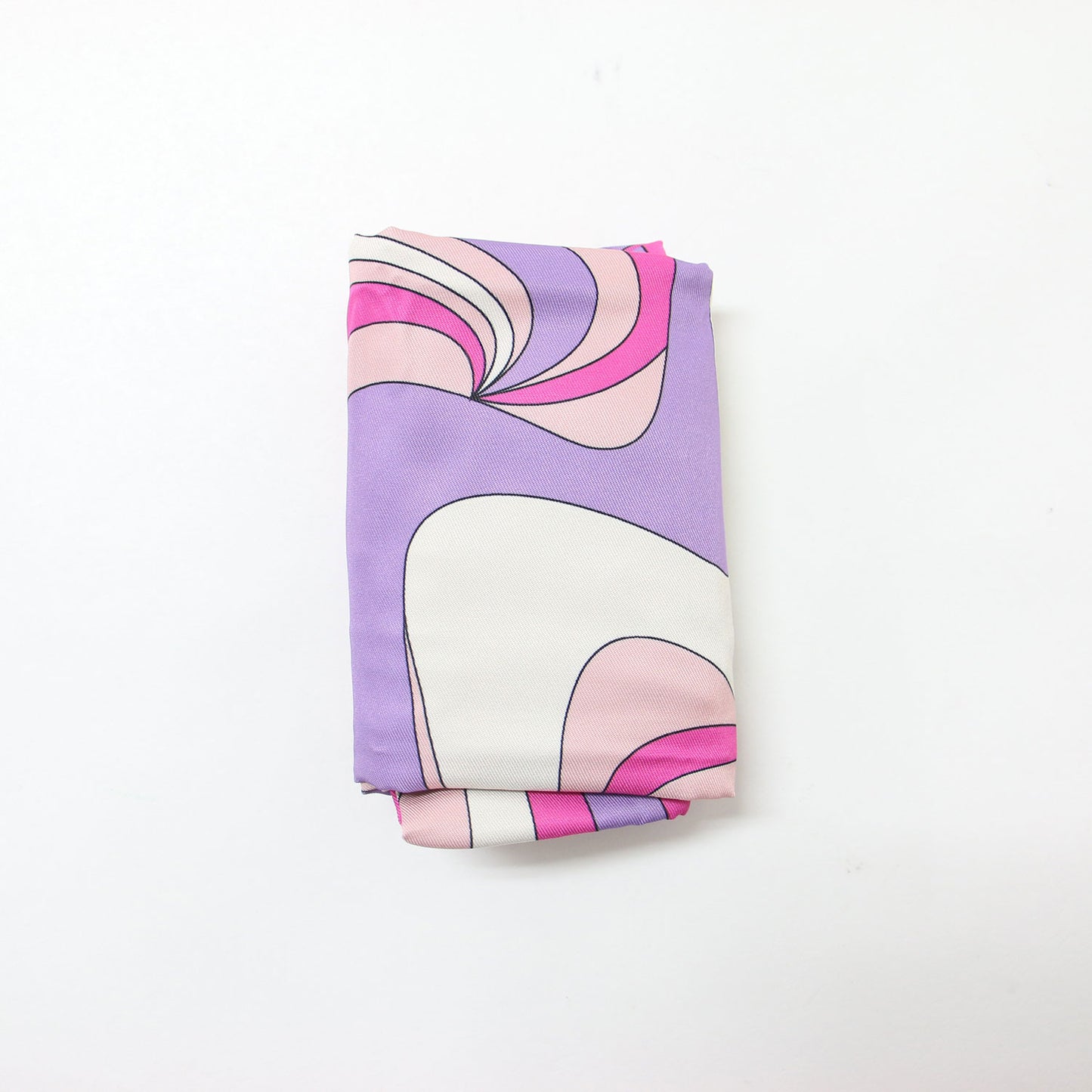 マーブル柄 バタフライ刺繍 エコバッグ / トートバッグ 巾着付き