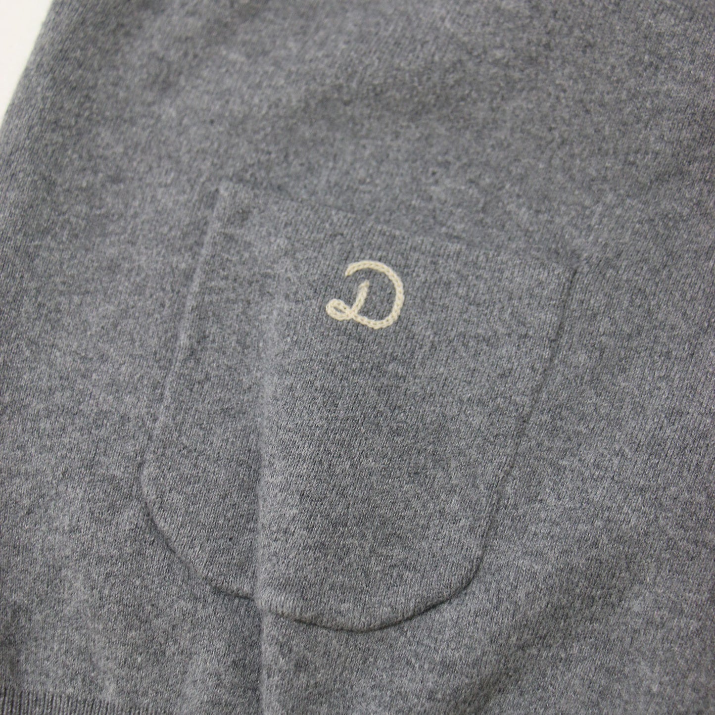 23秋冬 ウォッシャブル コットン カシミヤ カーディガン / ニット 長袖 ショート丈 ロゴ刺繍