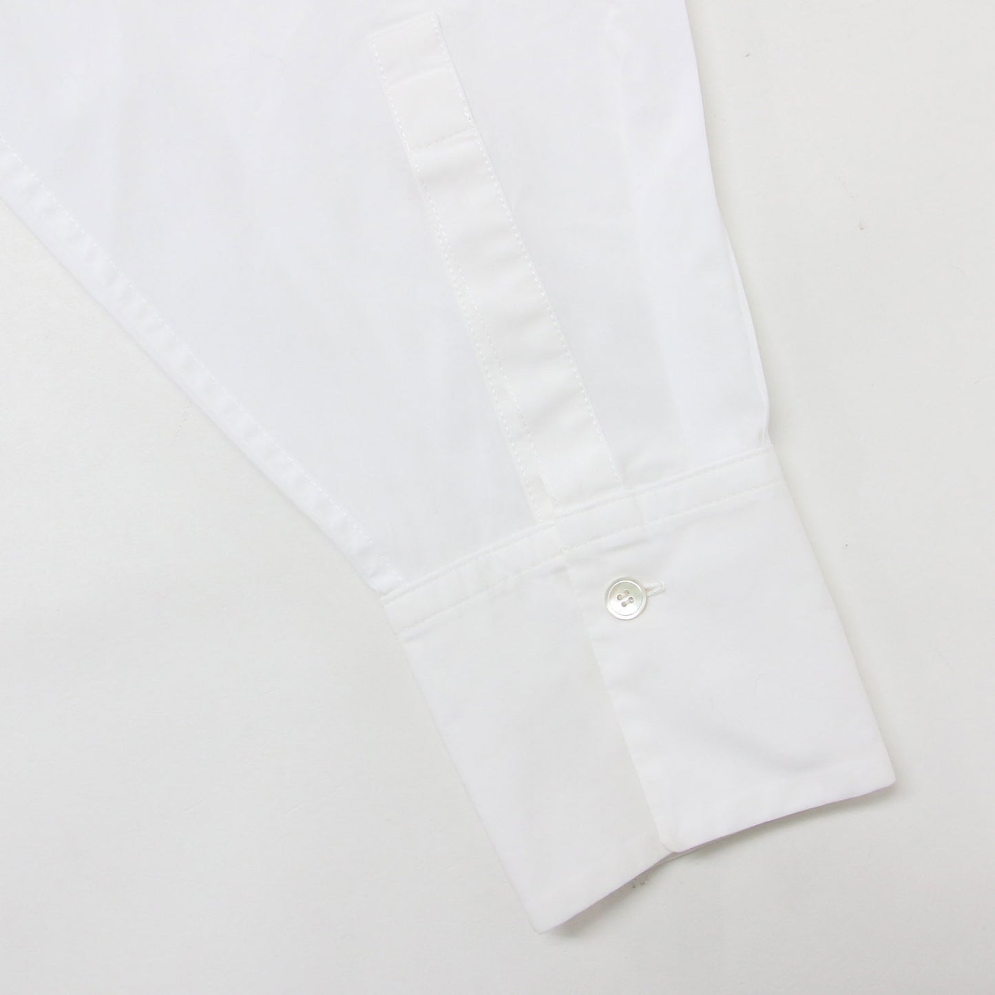 ハイカウント コットン ボザム シャツ / ブラウス 長袖 スタンドネック チュニック丈 サイドスリット コットン