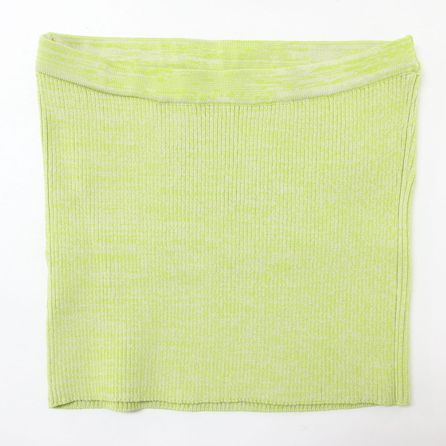 ベア セット リブ カーディガン / ニット アンサンブル ジップアップ ショート丈 メランジ