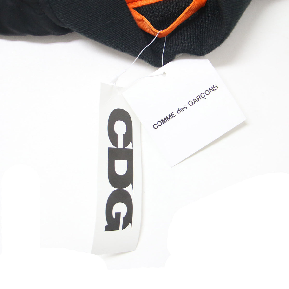 CDG ×フライトジャケット SZ-J017 / ALPHA BIAS MA-1 JACKET ボンバージャケット ロゴ アシンメトリー ナイロン AD2024