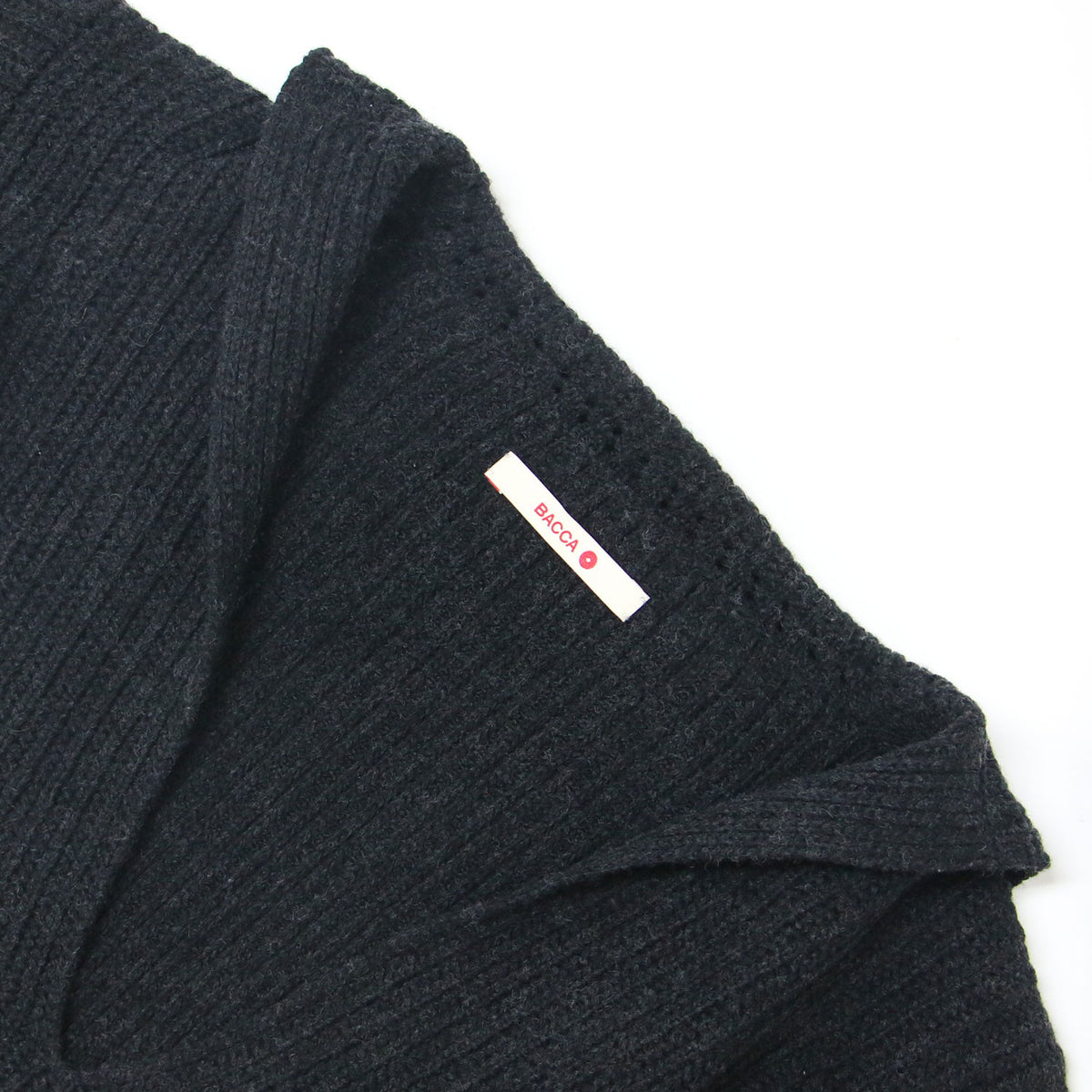 ウール セーラーカラー プルオーバー / ニット 長袖 Vネック 畦編み カシミヤ混