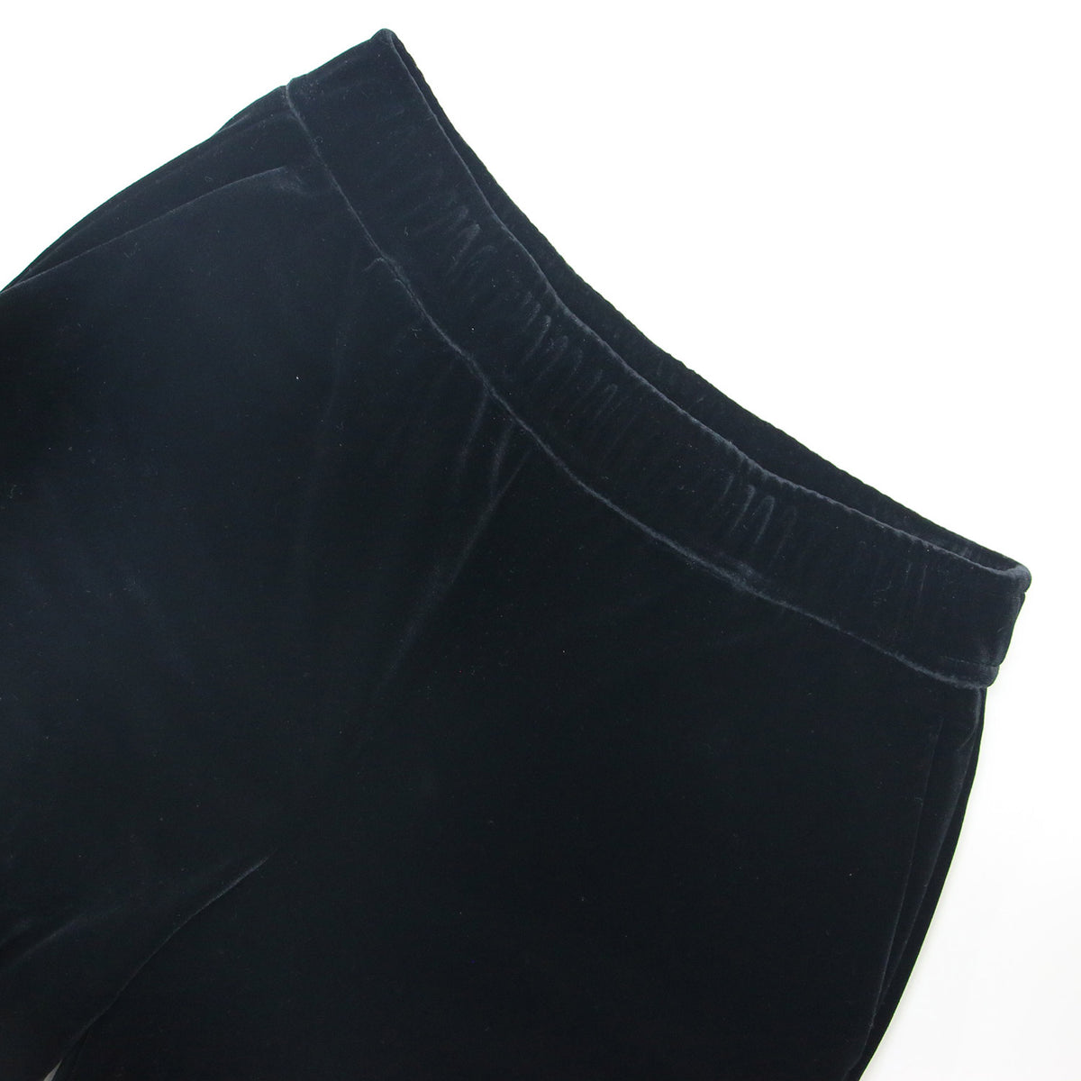 23秋冬 ベロア プルオン パンツ / DEMI VELVET VIAN ワイド ストレッチ ウエストゴム