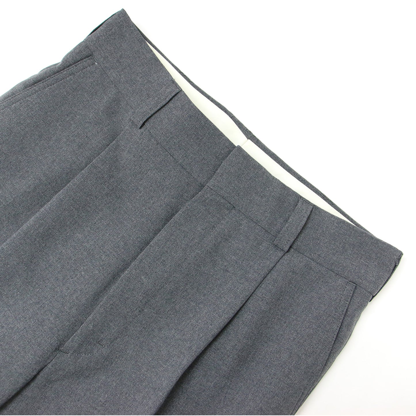 24春夏 NINE CASE ワンタック テーパード パンツ / センタープレス ハイウエスト スラックス
