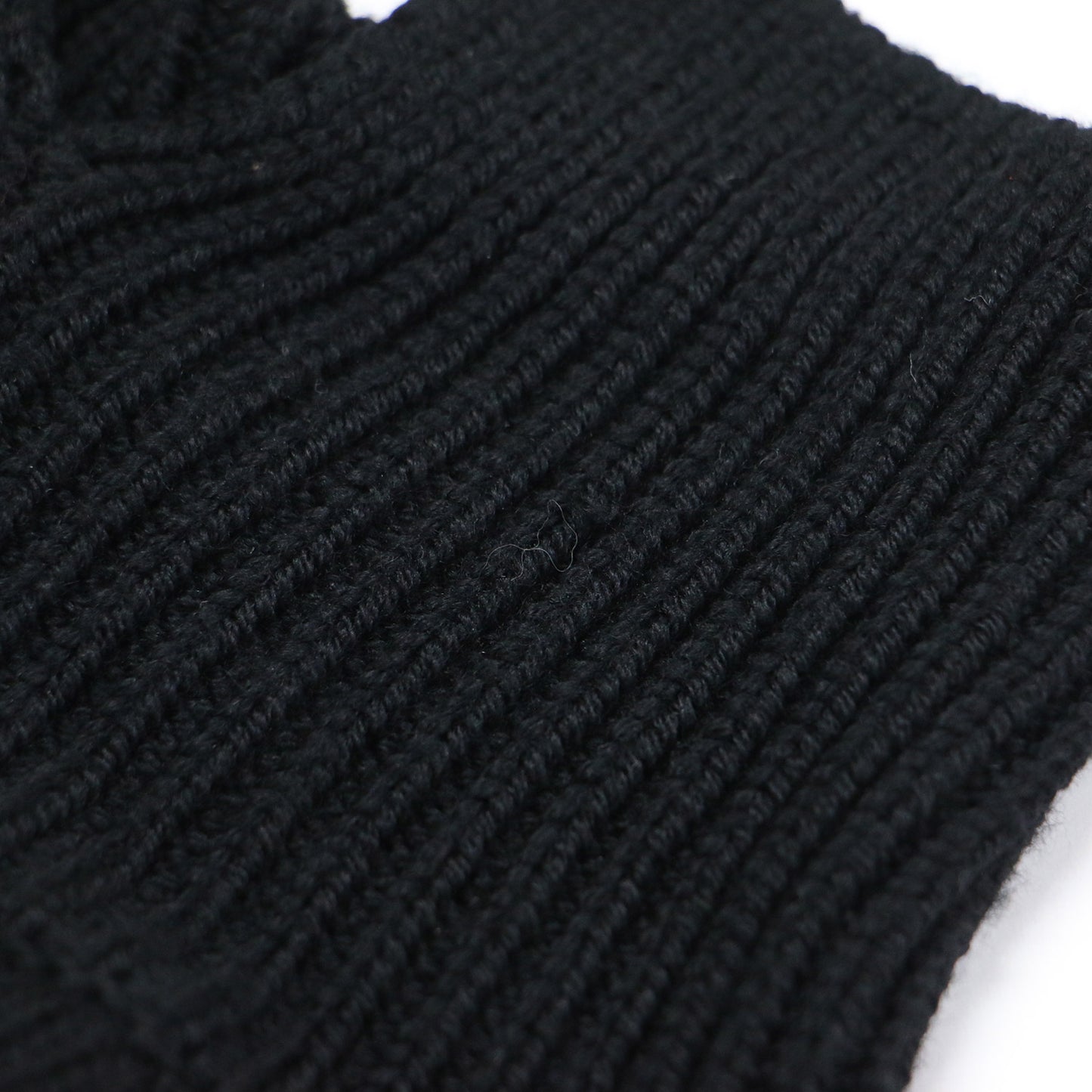 WIDE TRIM POニット / 長袖 チュニック丈 ハイネック スリット リブ