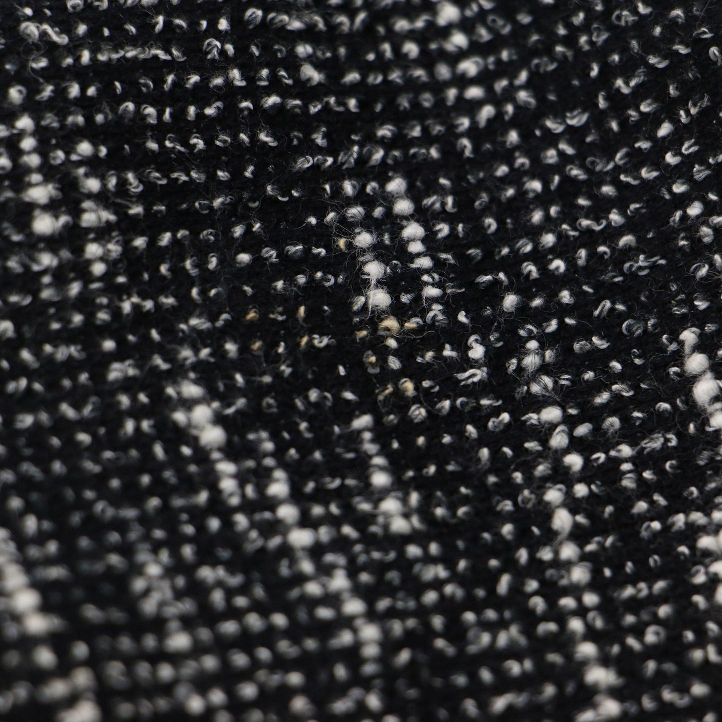 ツイード ノーカラー ジャケット / 長袖 ストレッチ コットン リネン ショート丈