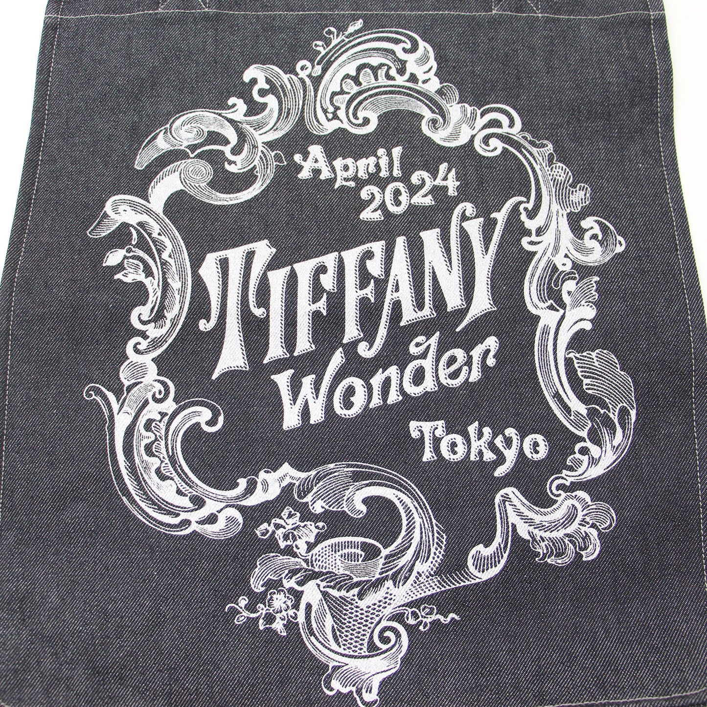 24春夏 ティファニーワンダー展 会場限定 岡山 デニム ロゴ トートバッグ / 2024April TiffanyWonder